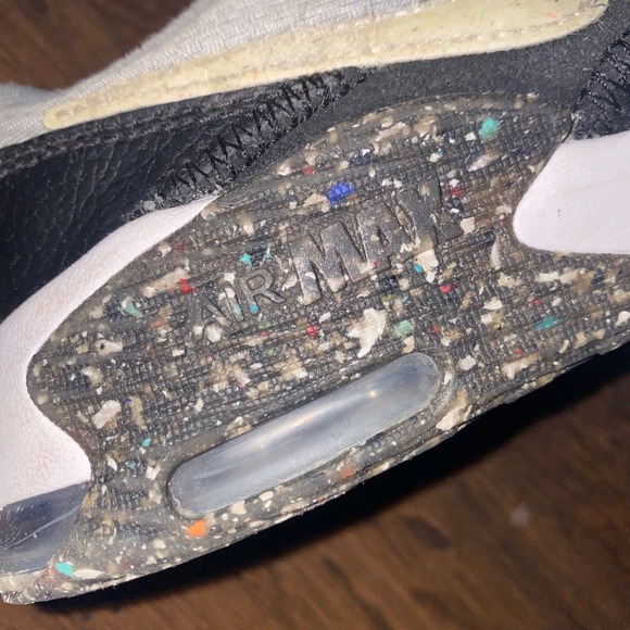 Nike Air Max 90 Recraft Worldwide Pack Sneakers Black Gray Shoes Size 1Y - Picture 8 of 11